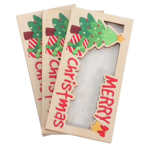 DEARMAMY 3 Stück Teiliges Weihnachtsgeldhalter aus Holz Praktischer Geldgeschenk Organizer Vielseitiger Kartenhalter für Bargeld Visitenkarten und Fotos als Festliches Partygeschenk und DEARMAMY 3 Stück Teiliges Weihnachtsgeldhalter aus Holz Praktischer Geldgeschenk Organizer Vielseitiger Kartenhalter für Bargeld Visitenkarten und Fotos als Festliches Partygeschenk und von DEARMAMY