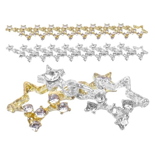 DEARMAMY 30 Stck. Fünf-Punkte-Sternnageldekoration Sternförmige Nagelanhänger für die Maniküre Nagelkunst-Anhänger Sterne charms anhänger Metallnagelzauber Stern -Strassnägel Strasssteine DEARMAMY 30 Stck. Fünf-Punkte-Sternnageldekoration Sternförmige Nagelanhänger für die Maniküre Nagelkunst-Anhänger Sterne charms anhänger Metallnagelzauber Stern -Strassnägel Strasssteine von DEARMAMY