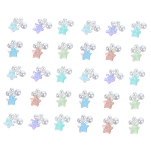 DEARMAMY 30Stücke Charms Perlenstern Nagelanhänger Für Manikürezubehör Für DIY Nagelkunst Nageldekorationen Für Verschiedene Anlässe DEARMAMY 30Stücke Charms Perlenstern Nagelanhänger Für Manikürezubehör Für DIY Nagelkunst Nageldekorationen Für Verschiedene Anlässe von DEARMAMY