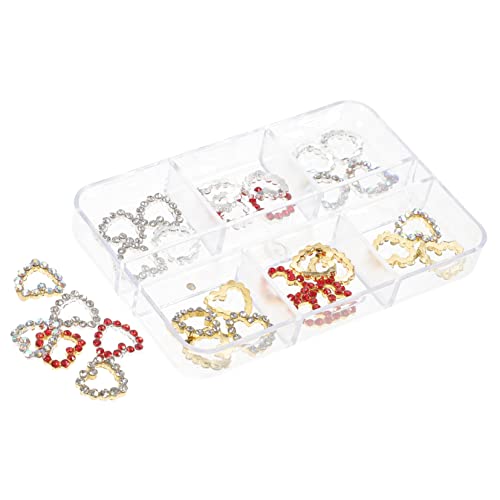 DEARMAMY 30Stücke Nageljuwelen Nagelkunst Dekoration Herzform Für Nageldesign Leichte Und Funkelnde Accessoires DEARMAMY 30Stücke Nageljuwelen Nagelkunst Dekoration Herzform Für Nageldesign Leichte Und Funkelnde Accessoires von DEARMAMY
