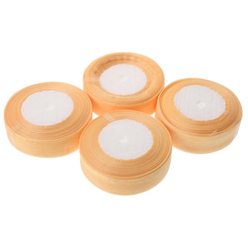 DEARMAMY 4 Rollen Transparente Chiffonbänder Weiche Garnbänder für Blumensträuße Geschenkverpackung Diy Schleifen Hochzeits und Partydekoration von DEARMAMY