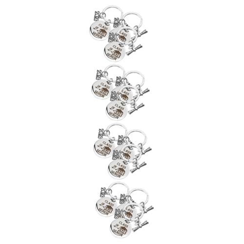 DEARMAMY 4 Sätze Abschluss Schlüsselanhänger Schlüsselringe Mini-foto-schlüsselanhänger Abschlussfeier Abschlussgeschenk Abschluss-schlüsselanhänger-ornament Klasse 2023 Silver 3 Stück * 4 von DEARMAMY