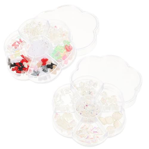 DEARMAMY 4 Sätze Boxen Perlen Nagelkunst Dekorationen Schleifenförmige Charms Nageldekorationen Maniküre Zubehör Für Kreative Nageldesigns Und Diy Projekte 2boxen*4 DEARMAMY 4 Sätze Boxen Perlen Nagelkunst Dekorationen Schleifenförmige Charms Nageldekorationen Maniküre Zubehör Für Kreative Nageldesigns Und Diy Projekte 2boxen*4 von DEARMAMY