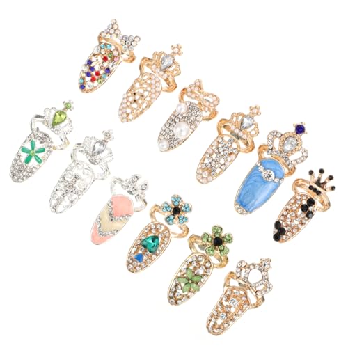 DEARMAMY 4 Sätze Nagelset Ring Fingernägel Fingernagel Klaue Ringe Verzierungen Uv Bescherung Weihnachten Geldgeschenke Weihnachten Mode-accessoires Kreativer Ring Kristall 12 Stück * 4 DEARMAMY 4 Sätze Nagelset Ring Fingernägel Fingernagel Klaue Ringe Verzierungen Uv Bescherung Weihnachten Geldgeschenke Weihnachten Mode-accessoires Kreativer Ring Kristall 12 Stück * 4 von DEARMAMY