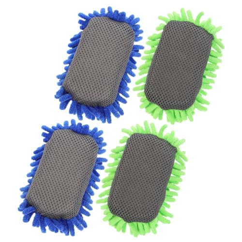 DEARMAMY 4 Stück Radiergummi trockener Tafelwischer kleine Tafel Trockener Löschbrett Whiteboard groß löschbar Eraser im Klassenzimmer Trockenradierer trocken abwischbares Zubehör Schwamm von DEARMAMY