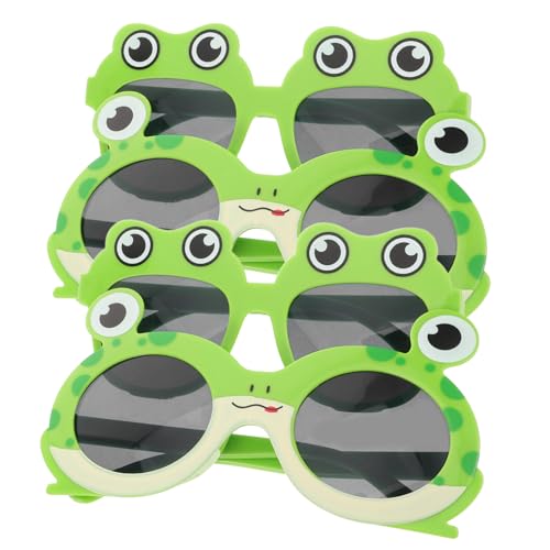 DEARMAMY 4 Stück Teiliges Lustige Frosch Sonnenbrillen für Erwachsene Ausgefallene Partybrillen mit Grauen Gläsern Vielseitige Fotobox Requisiten für Geburtstag Sommerfest Strand und Hawaii DEARMAMY 4 Stück Teiliges Lustige Frosch Sonnenbrillen für Erwachsene Ausgefallene Partybrillen mit Grauen Gläsern Vielseitige Fotobox Requisiten für Geburtstag Sommerfest Strand und Hawaii von DEARMAMY