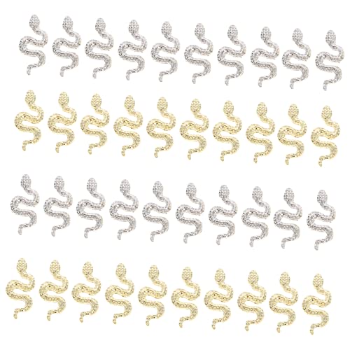 DEARMAMY 40Stücke Schlange Charms DIY Nageldekor Accessoires für Acrylnägel und Zodiac Nail Art für Zuhause und Partys DEARMAMY 40Stücke Schlange Charms DIY Nageldekor Accessoires für Acrylnägel und Zodiac Nail Art für Zuhause und Partys von DEARMAMY