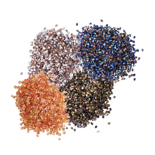 DEARMAMY 4Er-Packung Nagelspitzen Strasssteine Mikrozirkonium Vielseitige Diy Nageldekoration Gemischte Farben für Glänzende Nägel für Damen für Maniküre und Kunstprojekte DEARMAMY 4Er-Packung Nagelspitzen Strasssteine Mikrozirkonium Vielseitige Diy Nageldekoration Gemischte Farben für Glänzende Nägel für Damen für Maniküre und Kunstprojekte von DEARMAMY