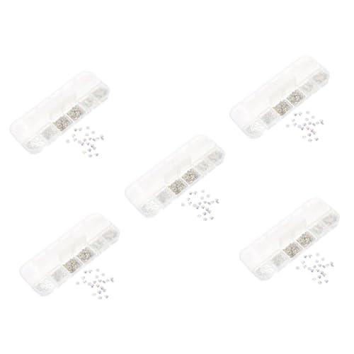 DEARMAMY 5 Boxen Diy Nagelkunst Dekorationen Flache Nail Diamonds Schmucksteine für Maniküre und Nageldesigns Einfach Anzuwenden für Stilvolle Nail Art Dekoration DEARMAMY 5 Boxen Diy Nagelkunst Dekorationen Flache Nail Diamonds Schmucksteine für Maniküre und Nageldesigns Einfach Anzuwenden für Stilvolle Nail Art Dekoration von DEARMAMY
