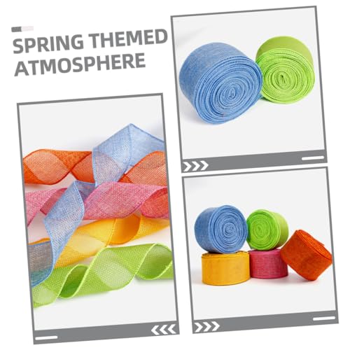 DEARMAMY 5 Rollen Bunte Geschenkband Schleifenband Polyester für DIY Basteln Dekoration Osterfest Hochzeit Geburtstag Festtagsdeko DEARMAMY 5 Rollen Bunte Geschenkband Schleifenband Polyester für DIY Basteln Dekoration Osterfest Hochzeit Geburtstag Festtagsdeko von DEARMAMY