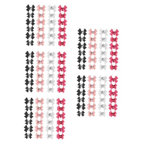 DEARMAMY 5 Sätze Bogen Nagel Dekoration Bogen-nagel-charms Nagelband Halloween Schmetterling Nagel Charms Metallisch Fliege Strass Charme Süße Nagelanhänger Led Schleife Harz 40 Stück * 5 von DEARMAMY