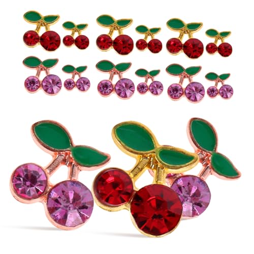 DEARMAMY 5 Sätze Teiliges Nagelcharms Mit Kirschdesign Diy Nagelkunst Zubehör Roségold Glänzende Schmuckstücke Für Nageldekorationen 32 Stück * 5 DEARMAMY 5 Sätze Teiliges Nagelcharms Mit Kirschdesign Diy Nagelkunst Zubehör Roségold Glänzende Schmuckstücke Für Nageldekorationen 32 Stück * 5 von DEARMAMY