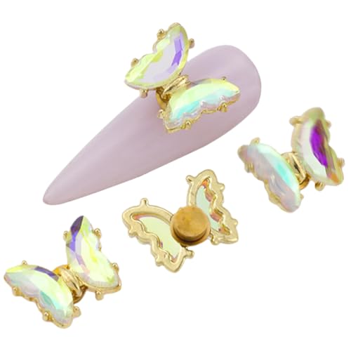 DEARMAMY 5 Stück Rotierende Schmetterlingspanzerdekoration für Nagelzubehör Nagel Charms Nailart-Strasssteine Spitze Reiz Nageljuwelen Bunte Nageledelsteine Strasssteine Legierung DEARMAMY 5 Stück Rotierende Schmetterlingspanzerdekoration für Nagelzubehör Nagel Charms Nailart-Strasssteine Spitze Reiz Nageljuwelen Bunte Nageledelsteine Strasssteine Legierung von DEARMAMY