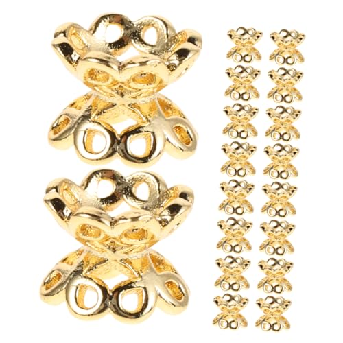 DEARMAMY 50 Stück Hohlarmbandzubehör Perlenendkappen Für Armbänder Schmuck Diy Perlen Kappen Halsketten-endkappen Endkappe Für Die Schmuckherstellung Perlenkappen Diy-perlen Kupfer Golden DEARMAMY 50 Stück Hohlarmbandzubehör Perlenendkappen Für Armbänder Schmuck Diy Perlen Kappen Halsketten-endkappen Endkappe Für Die Schmuckherstellung Perlenkappen Diy-perlen Kupfer Golden von DEARMAMY
