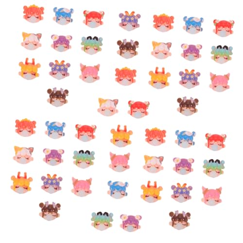 DEARMAMY 50 Stück Nail Art Dekorationen aus Harz Bubble Fingernagel Charms für DIY Maniküre Sicher und Einfach Anzuwenden für Natürliche und Künstliche Nägel von DEARMAMY