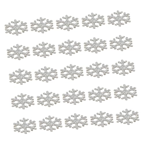 DEARMAMY 50 Stück Teiliges Silberner Schneeflocken Glitzer Dekorationen für DIY Schmuckzubehör Haarschmuck und Handyhüllen Vielseitige Bastelteile für Junge Mädchen DEARMAMY 50 Stück Teiliges Silberner Schneeflocken Glitzer Dekorationen für DIY Schmuckzubehör Haarschmuck und Handyhüllen Vielseitige Bastelteile für Junge Mädchen von DEARMAMY