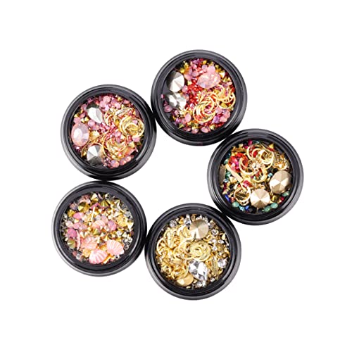 DEARMAMY 5Stücke Sternen Mond Strasssteine Maniküre Charms Für DIY Nail Art Glänzende Dekorationen Für Nageldesigns Partys Und Besondere Anlässe DEARMAMY 5Stücke Sternen Mond Strasssteine Maniküre Charms Für DIY Nail Art Glänzende Dekorationen Für Nageldesigns Partys Und Besondere Anlässe von DEARMAMY