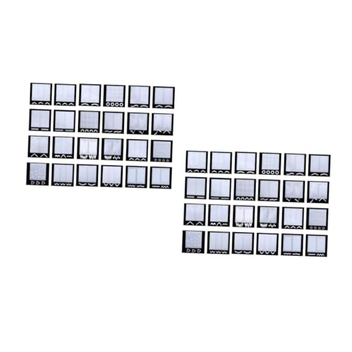 DEARMAMY 6 Sätze Nail Art Stencils Set mit Selbstklebende French Nagelsticker Dekoration für Diy Maniküre Einfach Anzuwenden Leicht und Tragbar Nagelkunst Accessoires von DEARMAMY