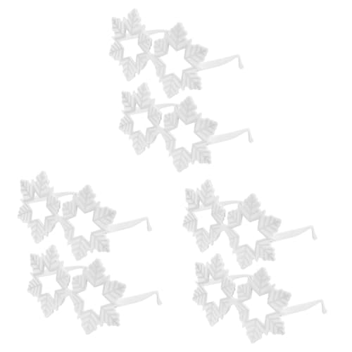 DEARMAMY 6 Stck. Weihnachtliche Schneeflockenbrillen Lustige Partybrillen mit Stabilem Rahmen Foto Requisiten für Weihnachtsfeiern Festliche Deko für Indoor und Outdoor Events DEARMAMY 6 Stck. Weihnachtliche Schneeflockenbrillen Lustige Partybrillen mit Stabilem Rahmen Foto Requisiten für Weihnachtsfeiern Festliche Deko für Indoor und Outdoor Events von DEARMAMY
