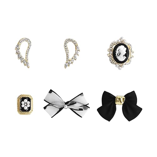 DEARMAMY 6 Stück Bowknot-Schmuck weihnachtsdeko Nagel-Charm-Schleifen Bowknot-Aufkleber Nagel Charms Legierung DEARMAMY 6 Stück Bowknot-Schmuck weihnachtsdeko Nagel-Charm-Schleifen Bowknot-Aufkleber Nagel Charms Legierung von DEARMAMY