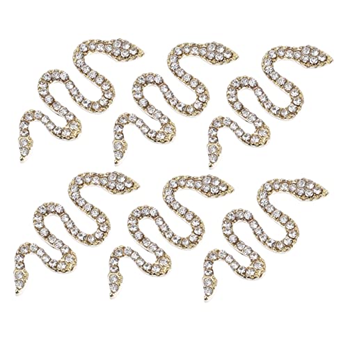 DEARMAMY 6 Stück Charms Schlangenform aus DIY Nageldekoration für Maniküre und Designs für Fingernägel Fußnägel und Handyhüllen DEARMAMY 6 Stück Charms Schlangenform aus DIY Nageldekoration für Maniküre und Designs für Fingernägel Fußnägel und Handyhüllen von DEARMAMY