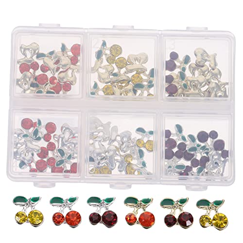 DEARMAMY 60 Stück Nailart-Accessoires mit Strasssteinen Nageldiamanten Strasssteine geformt Nägel Charme Nagel Charms Nagelschmuck aus Kirsche Kirschnagel-Charm Legierung DEARMAMY 60 Stück Nailart-Accessoires mit Strasssteinen Nageldiamanten Strasssteine geformt Nägel Charme Nagel Charms Nagelschmuck aus Kirsche Kirschnagel-Charm Legierung von DEARMAMY