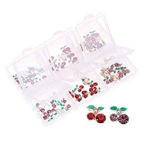 DEARMAMY 60 Stück Nailart-accessoires Mit Strasssteinen Kristalle Reiz Rosa Kirsche Nagelstecker Nailart-strasssteine Nagelanhänger Für Glänzende Nagelstecker Uv Legierung DEARMAMY 60 Stück Nailart-accessoires Mit Strasssteinen Kristalle Reiz Rosa Kirsche Nagelstecker Nailart-strasssteine Nagelanhänger Für Glänzende Nagelstecker Uv Legierung von DEARMAMY