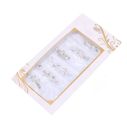 DEARMAMY 6Gitter Metallische Nagelaufkleber für DIY Nageldesign Langlebige Nageldekoration für Einfach Anzuwenden für Maniküre Enthusiasten Silber DEARMAMY 6Gitter Metallische Nagelaufkleber für DIY Nageldesign Langlebige Nageldekoration für Einfach Anzuwenden für Maniküre Enthusiasten Silber von DEARMAMY
