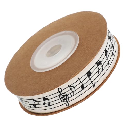 DEARMAMY Baumwoll geschenkband mit Klaren Musiknoten Cremefarbenes Bastelband für DIY Schleifen Blumenarrangements Partydekorationen und Musikalische Anlässe DEARMAMY Baumwoll geschenkband mit Klaren Musiknoten Cremefarbenes Bastelband für DIY Schleifen Blumenarrangements Partydekorationen und Musikalische Anlässe von DEARMAMY