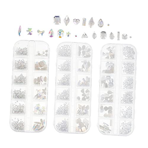 DEARMAMY Boxen Flatback Nagelkristalle Strasssteine für DIY Nageldesign Verschiedene Stile für Nail Art und Persönliche Gestaltung Effekte DEARMAMY Boxen Flatback Nagelkristalle Strasssteine für DIY Nageldesign Verschiedene Stile für Nail Art und Persönliche Gestaltung Effekte von DEARMAMY