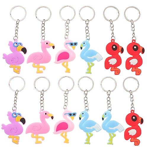 DEARMAMY Flamingo-schlüsselanhänger 12 Stück Verschiedene Stile Modisches Ornament Für Tasche Telefon Autoschlüssel Einzigartiges Zum Feiern von DEARMAMY