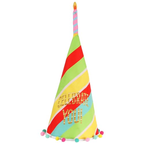 DEARMAMY Geburtstagsparty-Kegelhüte Regenbogen-Geburtstagshüte Kunsthandwerkskappen Geburtstagsparty-Hüte Diy-Foto-Requisiten Für Kinder Und Erwachsene Geburtstagsparty-Zubehör Stil A von DEARMAMY