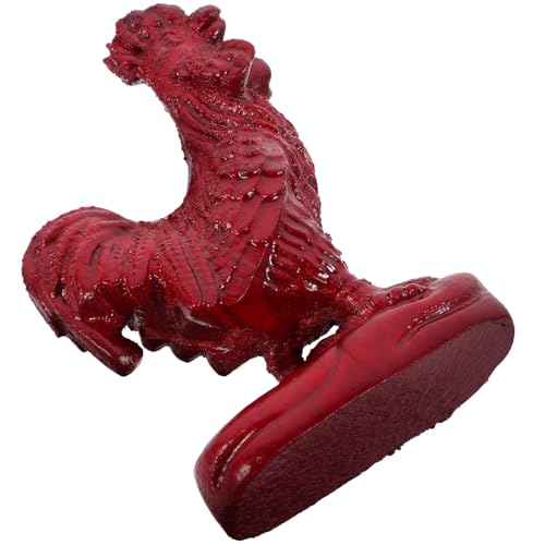 DEARMAMY Hahn-Ornament Hahn Holzstatue Holzfigur Hahn kleine Figur hölzerne Hahnstatue Tierfiguren Hahn-Holzstatue Hahn Handwerk Mini Holzschnitzen Zubehör schmücken hölzerne Statue rot DEARMAMY Hahn-Ornament Hahn Holzstatue Holzfigur Hahn kleine Figur hölzerne Hahnstatue Tierfiguren Hahn-Holzstatue Hahn Handwerk Mini Holzschnitzen Zubehör schmücken hölzerne Statue rot von DEARMAMY