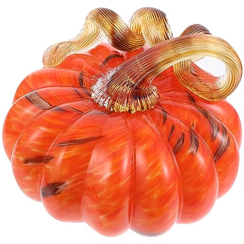 DEARMAMY Halloween-Kürbis Aus Glas Kürbisfigur Aus Kristall Tischdekoration Kürbis Aus Mundgeblasenem Glas Erntedankfest DEARMAMY Halloween-Kürbis Aus Glas Kürbisfigur Aus Kristall Tischdekoration Kürbis Aus Mundgeblasenem Glas Erntedankfest von DEARMAMY