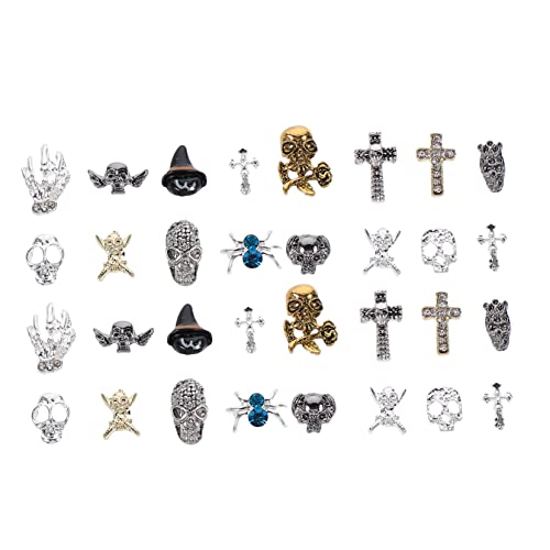 DEARMAMY Halloween Nageldekoration Charms Aus Legierung Nagelschmuck Für DIY Maniküre Und Nail Art Vielseitig Einsetzbar Für Natürliche Und Künstliche Nägel DEARMAMY Halloween Nageldekoration Charms Aus Legierung Nagelschmuck Für DIY Maniküre Und Nail Art Vielseitig Einsetzbar Für Natürliche Und Künstliche Nägel von DEARMAMY