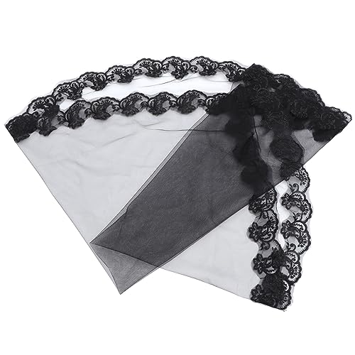 DEARMAMY Halloween-schleier für Frauen Brautschleier Netzstoff Kurzer Schleier für Kostümpartys Gothic-hochzeitszubehör DEARMAMY Halloween-schleier für Frauen Brautschleier Netzstoff Kurzer Schleier für Kostümpartys Gothic-hochzeitszubehör von DEARMAMY