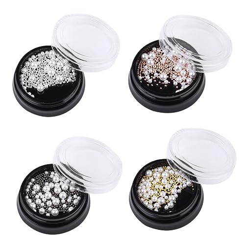 DEARMAMY Nail Art Perlen Imitationsperlen und Stahlperlen für Maniküren DIY Nagelkunst Zubehör für Individuelles Design DEARMAMY Nail Art Perlen Imitationsperlen und Stahlperlen für Maniküren DIY Nagelkunst Zubehör für Individuelles Design von DEARMAMY