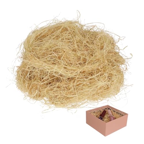 DEARMAMY Pack Naturfarbener Raffia Filament Geschenkbox Füllmaterial Shredded Raffia Silks für Hochzeit Favor Box Füller und Verpackungsbox Zubehör Dekoratives Bast Füllmaterial DEARMAMY Pack Naturfarbener Raffia Filament Geschenkbox Füllmaterial Shredded Raffia Silks für Hochzeit Favor Box Füller und Verpackungsbox Zubehör Dekoratives Bast Füllmaterial von DEARMAMY
