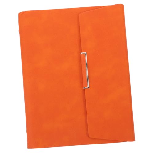 DEARMAMY Publikum -Leder -Notizblock Notizbuch täglich Liste Zu erinnerungsbuch Memoboard Büroplan-Notizblock Persönlicher Planer Bürobedarf Notizbücher Zeitplan Buch Papier Orange von DEARMAMY