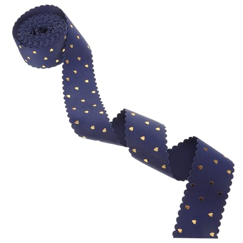 DEARMAMY Romantisches Herzmuster Zierband mit Goldfolie Breit Flexibles Ripsband für Valentinstag Geschenkverpackung DIY Basteln Ballon und Deko Displays DEARMAMY Romantisches Herzmuster Zierband mit Goldfolie Breit Flexibles Ripsband für Valentinstag Geschenkverpackung DIY Basteln Ballon und Deko Displays von DEARMAMY