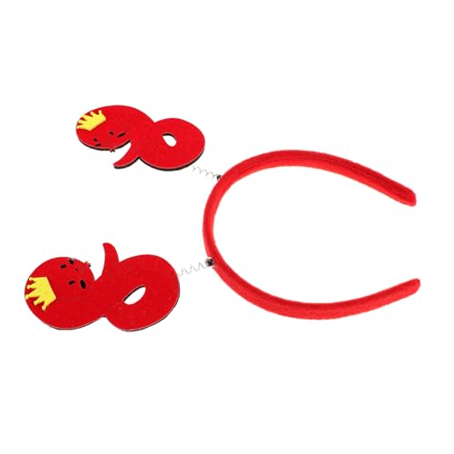 DEARMAMY Schlangen Stirnband für Jahr der Schlange Stilvolles Accessoire für Neujahrsfeiern und Tier Mottopartys als Party Dekoration und Haarschmuck von DEARMAMY