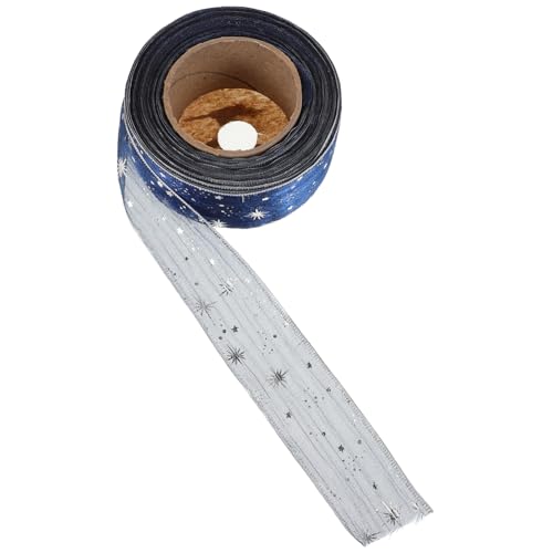 DEARMAMY Sterngarn-Verpackungsband Blumen- Party Geburtstag Strauß dünn dekoration geschenkband geschenkverpackung Halloween-Kabelband Weihnachtsband verdrahtet schwarzes Drahtband Nylon von DEARMAMY