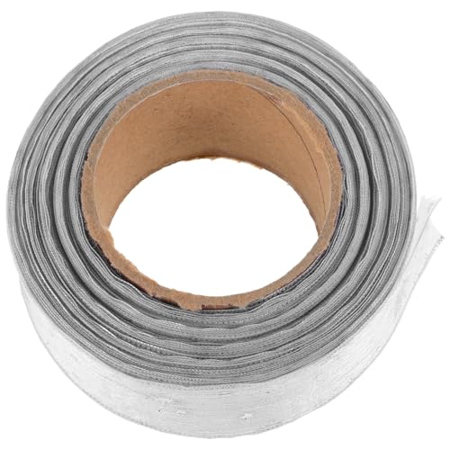 DEARMAMY Sterngarn-Verpackungsband geschenkband dekoration Fee Stichworte Geburtstag Kranz Halloween-Band verdrahtet farbig schwarzer Tüll Tüllband schwarzes Glitzerband Schleife Nylon Weiß von DEARMAMY