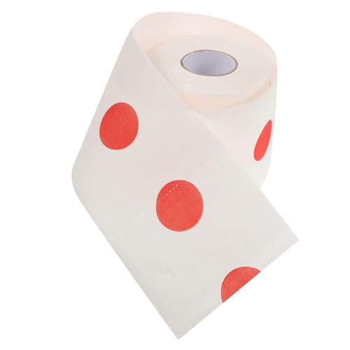 DEARMAMY Toilettenpapier japanische flagge Hygienepapier Küchentaschentuch lustige Seidenpapiere Aufkleber mit roten Punkten rote Punktaufkleber Yard Sale Tags Verkaufsaufkleber Weiß von DEARMAMY