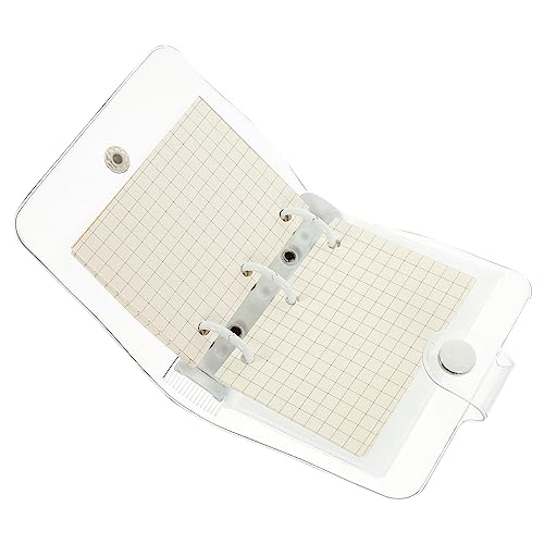 DEARMAMY Transparentes Mini Notizbuch mit Drei Ringen Handliches Notizblock für Schüler und Studenten Lose Süßes Binder Design Hochwertiges Papier Stilvoll und Langlebig zum Planen und von DEARMAMY