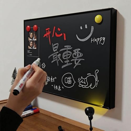 Abdeckung für Schalttafeln, magnetische Tafel, Abdeckung für Stromzählerkästen, Sicherung mit Radiergummi + Stifttasten, Leistungsschalter für Notizen/Kritzeleien (schwarz, B x H 6 von DECAKE