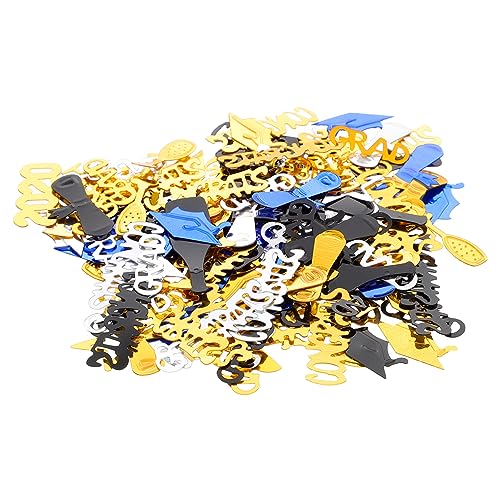 2 Packungen Party Konfetti Partytisch Abschluss-tischdekoration Grad Abschlusskappendekorationen Abschlusstabelle Streut Tischdekorationen Herzstück Tischdekoration Plastik DECHOUS von DECHOUS