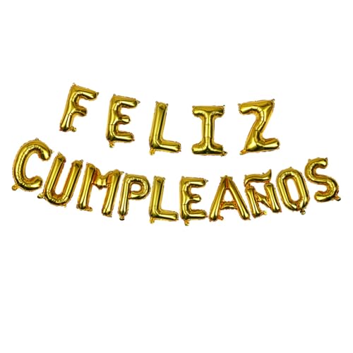 DECHOUS 1 Satz alles zum geburtstag ballon ballons balloons gebutagsdeko Glitzerndes Geburtstagsbanner Ballon zum Vatertag Partyballon Geburtstagsverzierung Aluminiumfolie Golden von DECHOUS