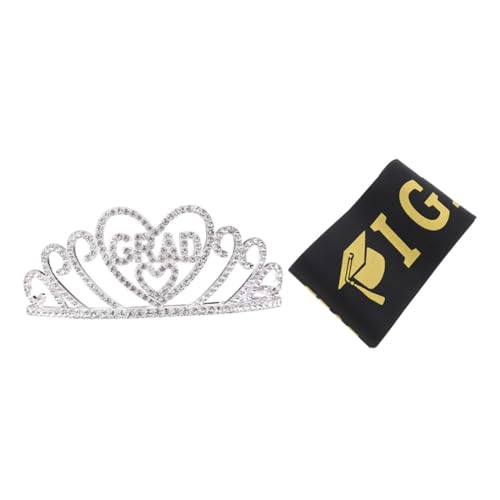 DECHOUS 1 Set Abschluss Schultergurte Kronen Party Krone Abschlusshut Stirnband Kappe Dekorationen Abschlussball Goldene Tiara 2022 Abschlussfeier Gastgeschenke DECHOUS 1 Set Abschluss Schultergurte Kronen Party Krone Abschlusshut Stirnband Kappe Dekorationen Abschlussball Goldene Tiara 2022 Abschlussfeier Gastgeschenke von DECHOUS