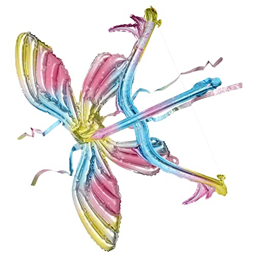 DECHOUS 1 Set Decorative Bow Arrow Ballon Fairy Flügelballon Schmetterling Ballon Fairy Party Dekoration von DECHOUS